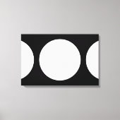 Toile Cercles blancs sur noir (Recto)