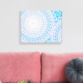 Toile Cercles bleu ciel motif (Insitu(Salon))