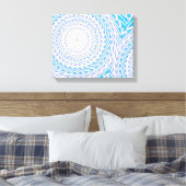 Toile Cercles bleu ciel motif (Insitu(Chambre))