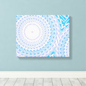 Toile Cercles bleu ciel motif (Insitu (Plancher de Bois))