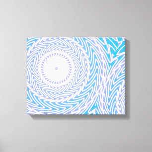 Toile Cercles bleu ciel motif