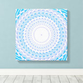 Toile Cercles bleu ciel motif (Insitu (Plancher de Bois))