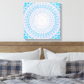 Toile Cercles bleu ciel motif (Insitu(Chambre))