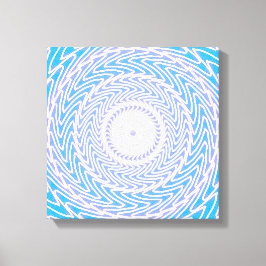 Toile Cercles bleu ciel motif (Recto)