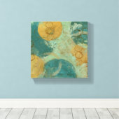 Toile Cercles bleus et jaunes (Insitu (Plancher de Bois))