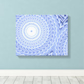 Toile Cercles bleus tourbillonner motif (Insitu (Plancher de Bois))