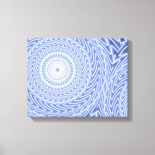 Toile Cercles bleus tourbillonner motif (Recto)