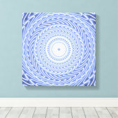 Toile Cercles bleus tourbillonner motif (Insitu (Plancher de Bois))