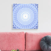 Toile Cercles bleus tourbillonner motif (Insitu(Salon))
