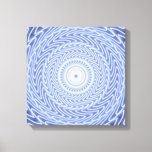 Toile Cercles bleus tourbillonner motif (Recto)