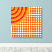 Toile Cercles Concentrés Colorés Canvas Fractionnés (Insitu (Plancher de Bois))