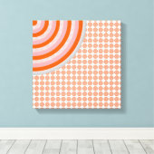 Toile Cercles Concentrés Colorés Canvas Fractionnés (Insitu (Plancher de Bois))