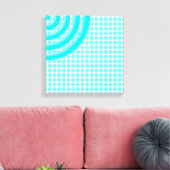 Toile Cercles Concentrés Colorés Canvas Fractionnés (Insitu(Salon))