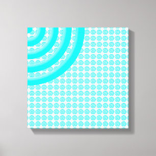 Toile Cercles Concentrés Colorés Canvas Fractionnés