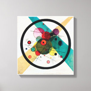 Toile Cercles dans un cercle par Wassily Kandinsky