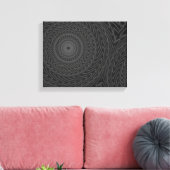 Toile Cercles de charbon motif (Insitu(Salon))