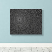 Toile Cercles de charbon motif (Insitu (Plancher de Bois))