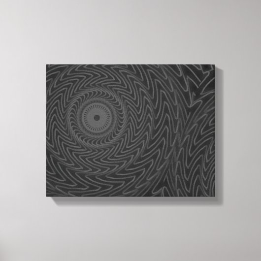 Toile Cercles de charbon motif (Recto)
