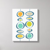 Toile Cercles de pendage Abstraits colorés au milieu du  (Recto)