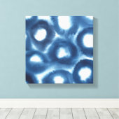 Toile Cercles d'impression d'aquarelle Indigio (Insitu (Plancher de Bois))