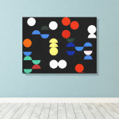 Toile Cercles et demi-cycles | Sophie Taeuber-Arp | (Insitu (Plancher de Bois))