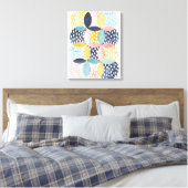 Toile Cercles géométriques aquarelle (Insitu(Chambre))