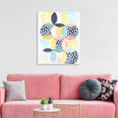 Toile Cercles géométriques aquarelle (Insitu(Salon))