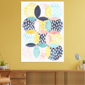Toile Cercles géométriques aquarelle (Insitu(Salon))