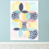 Toile Cercles géométriques aquarelle (Insitu (Plancher de Bois))