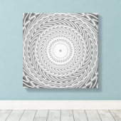 Toile Cercles gris tourbillon motif (Insitu (Plancher de Bois))