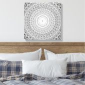 Toile Cercles gris tourbillon motif (Insitu(Chambre))