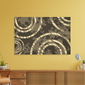 Toile Cercles neutres Abstraits dans le temps (Insitu(Salon))