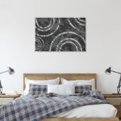 Toile Cercles noirs Abstraits dans le temps (Insitu(Chambre))