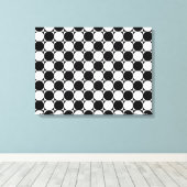 TOILE CERCLES NOIRS ET BLANCS (Insitu (Plancher de Bois))