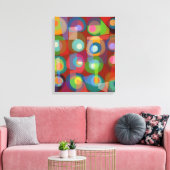 Toile Cercles peints brillants Abstraits du milieu du si (Insitu(Salon))