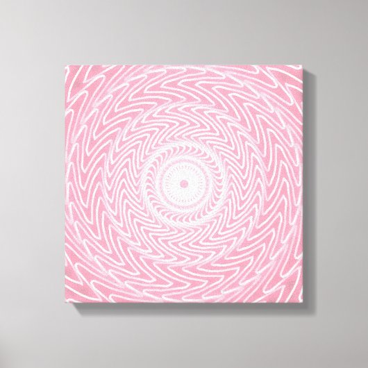 Toile Cercles roses motif (Recto)