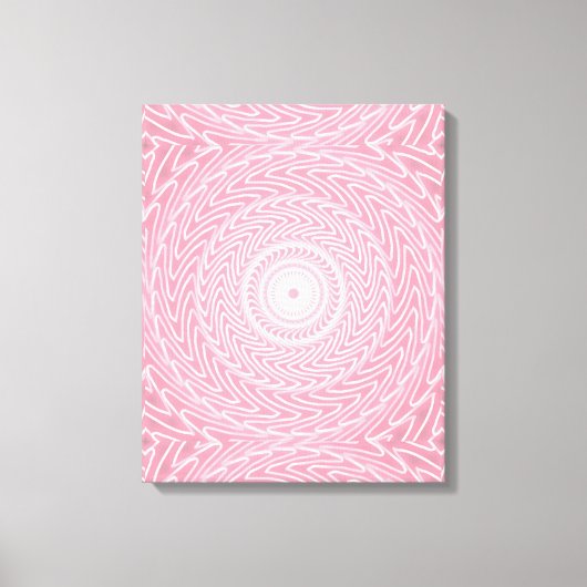 Toile Cercles roses motif (Recto)