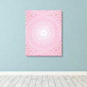 Toile Cercles roses motif (Insitu (Plancher de Bois))