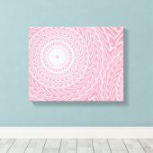 Toile Cercles roses motif (Insitu (Plancher de Bois))