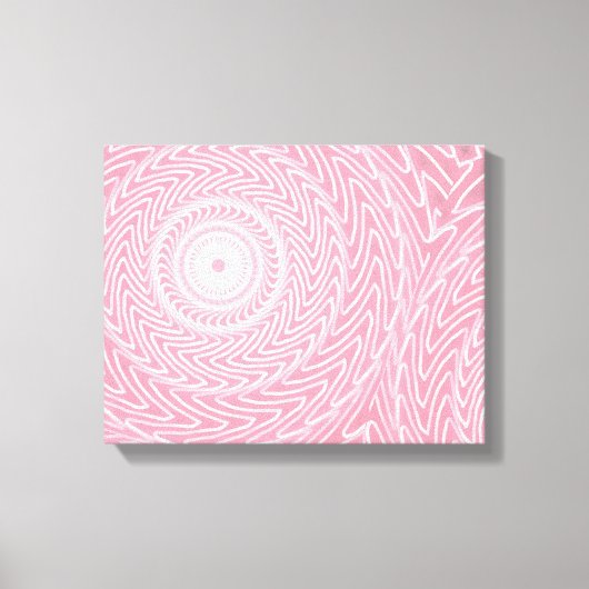 Toile Cercles roses motif (Recto)