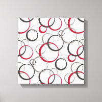 Cercles rouges gris blanc