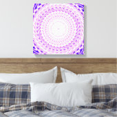 Toile Cercles violets lumineux motif (Insitu(Chambre))