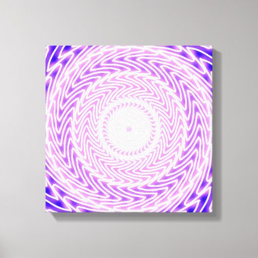 Toile Cercles violets lumineux motif (Recto)