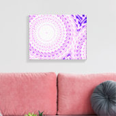 Toile Cercles violets lumineux motif (Insitu(Salon))