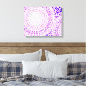 Toile Cercles violets lumineux motif (Insitu(Chambre))