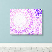 Toile Cercles violets lumineux motif (Insitu (Plancher de Bois))