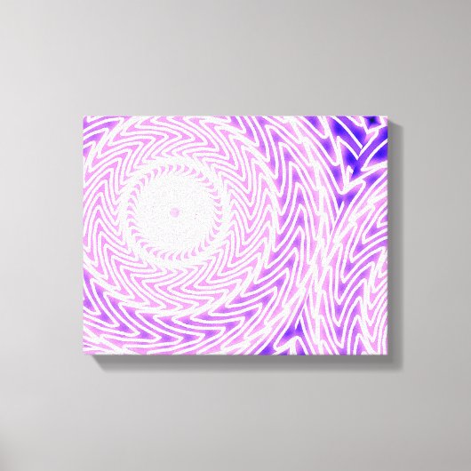 Toile Cercles violets lumineux motif (Recto)