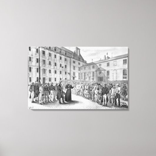 Toile Cérémonie avant le départ des condamnés (Recto)