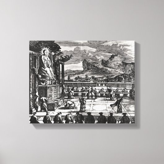Toile Cérémonie bouddhiste de, 'Indiae Orientalis' (Recto)