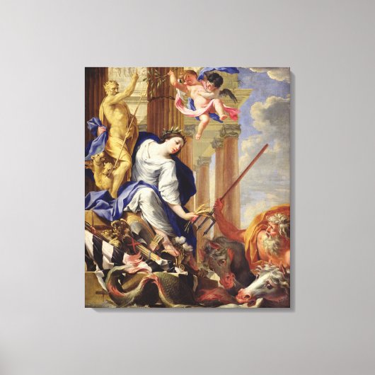 Toile Ceres vantant les attributs de la guerre (Recto)